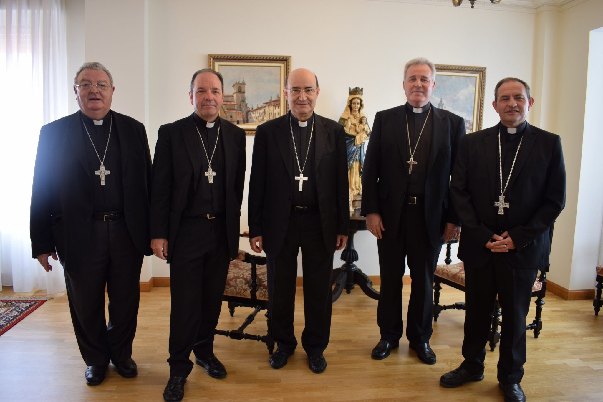 Instantánea de los obispos de la provincia eclesiástica de Burgos hoy en Vitoria.