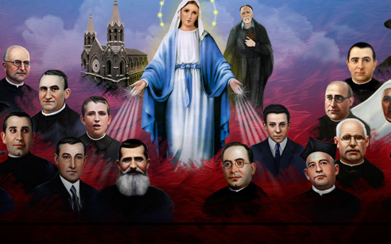 Cartel oficial de la ceremonia de beatificación.