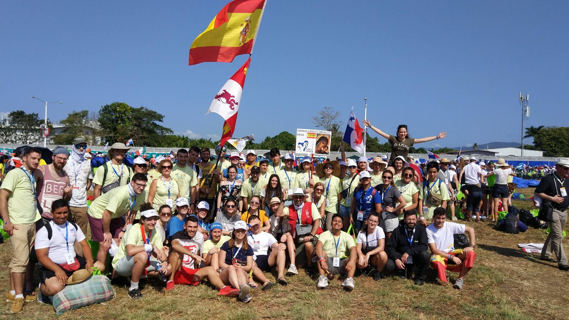 Jóvenes de la diócesis en la JMJ de Panamá.