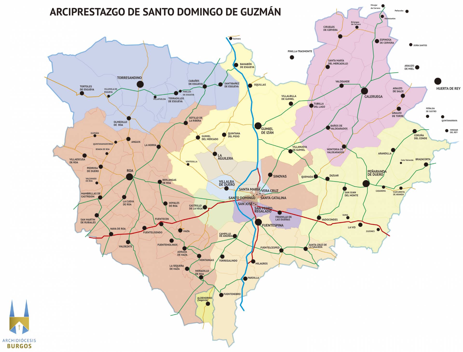 Configuración del nuevo arciprestazgo de Santo Domingo de Guzmán.