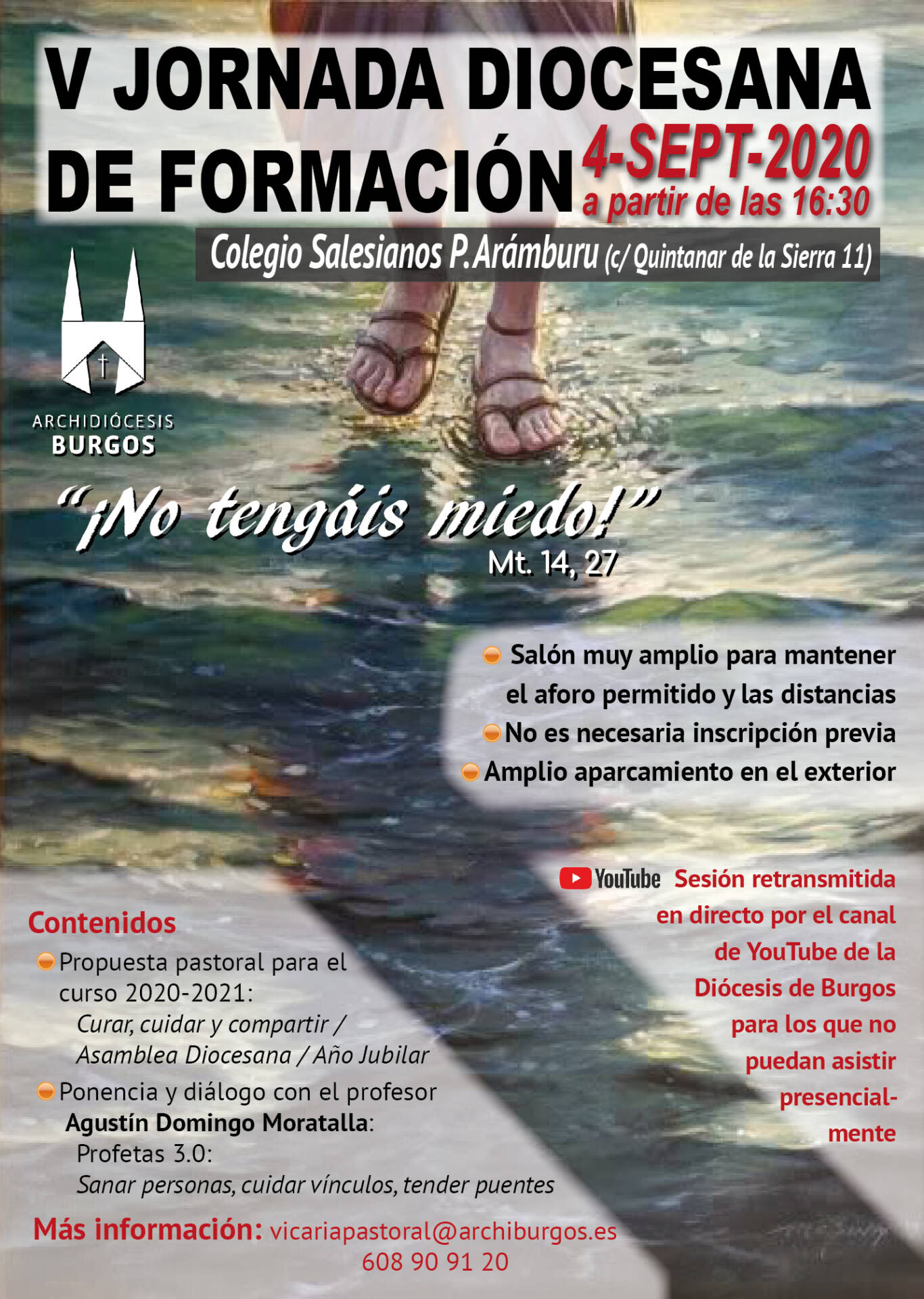 no tengais miedo cartel jornada formacion