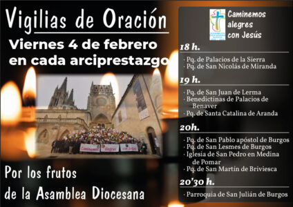 Vigilias de Oración ante el inicio de la fase final de la Asamblea @ Distintos lugares de la archidiócesis