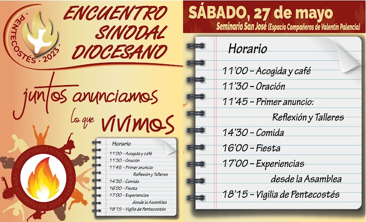 cartel encuentro sinodal pentecostes