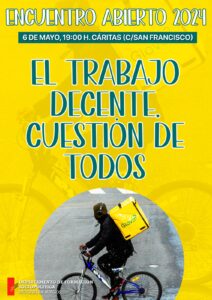 Encuentro 'El trabajo decente. Cuestión de todos' @ Cáritas Diocesana de Burgos