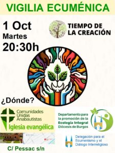 Vigilia ecuménica en el Tiempo de la Creación @ Iglesia evangélica IECUA