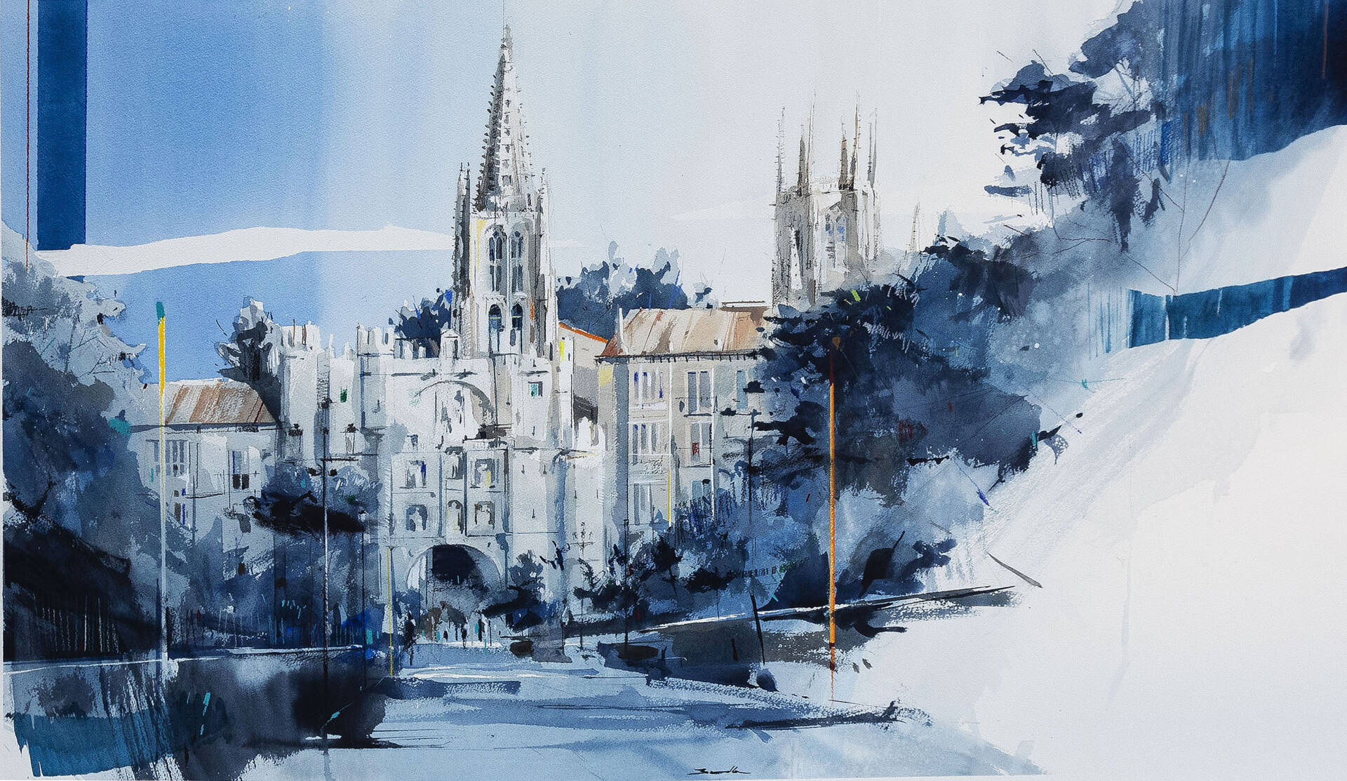 28 Edición Premio pintura Diario de Burgos de pintura rápida. Reproducción de cuadros finalistas. 18