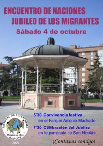 Encuentro y jubileo de migrantes en Miranda de Ebro @ Parque Antonio Machado y parroquia de San Nicolás
