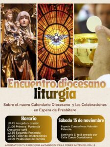 Encuentro Diocesano de Liturgia @ Seminario de San José - Espacio Compañeros de Valentín Palencia