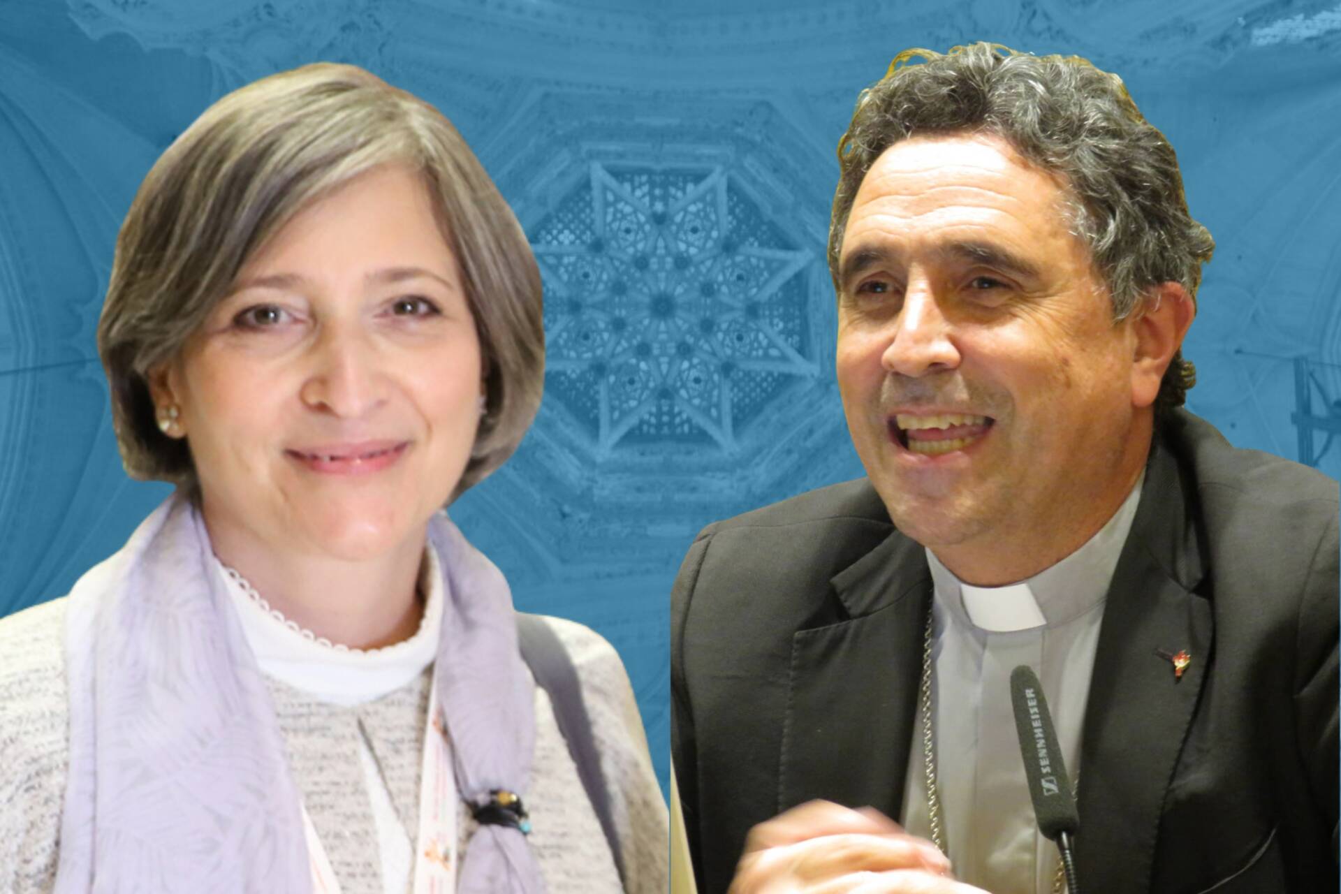 Cristina Inogés y Mons. Fernando García Cadiñanos serán los ponentes en la edición de esta año. | Elaboración propia / Archiburgos.