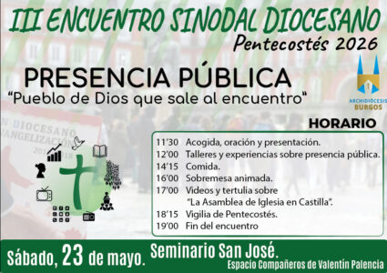 III Encuentro Sinodal Diocesano: Presencia pública @ Seminario de San José - Espacio Compañeros de Valentín Palencia