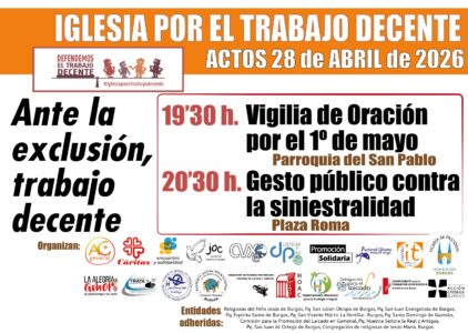 Vigilia de oración por el 1º de mayo @ Plaza de Roma