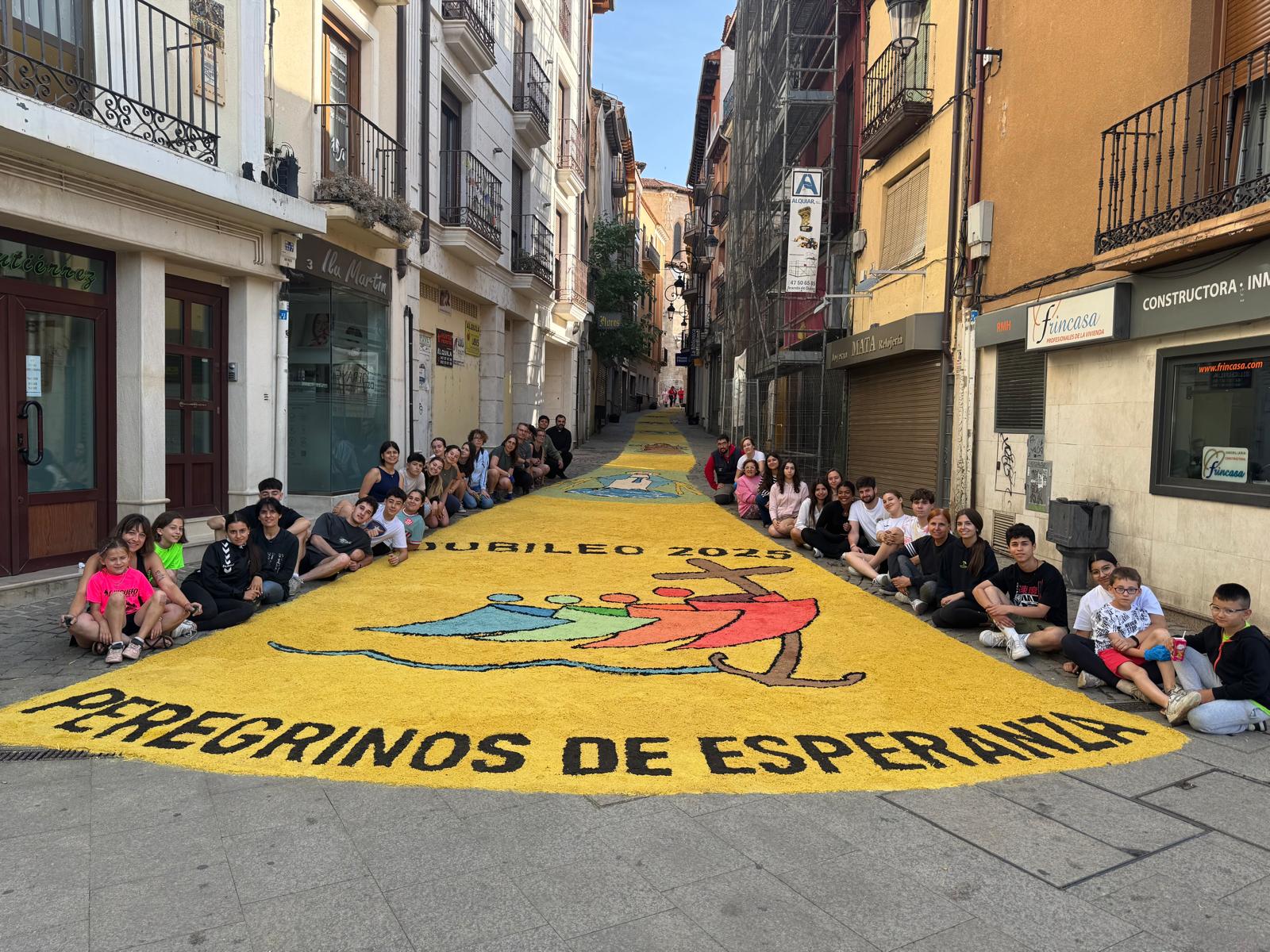 alfombra fe esperanza caridad corpus christi aranda 01