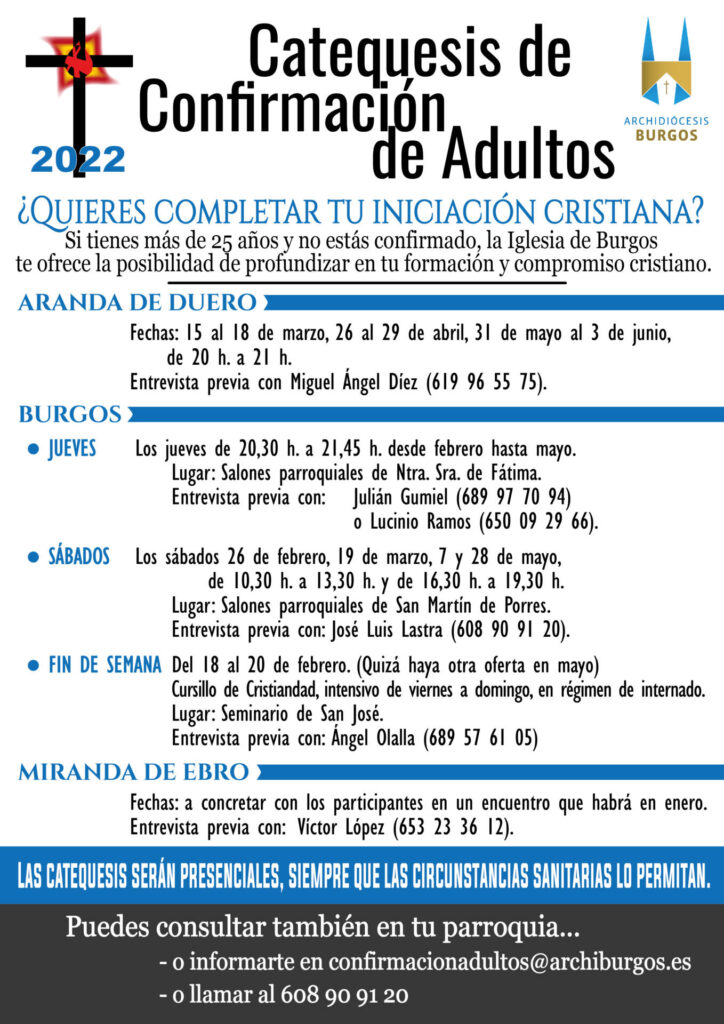 confirmación adultos confirmarse