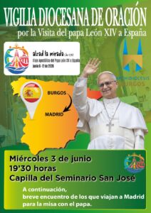 Vigilia diocesana de oración por la visita del papa León XIV a España @ Seminario de San José - Capilla